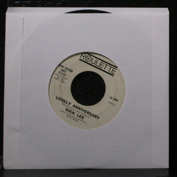 Dick Lee - Susan / Lonely Anniversary VG Promo 7" 45 Roulette R-4473 1963 - Shuga Records