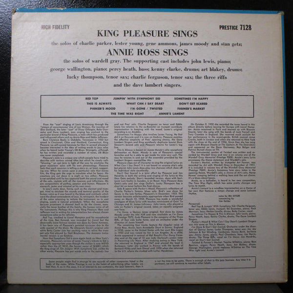 King Pleasure / Annie Ross Sings VG+ Mono LP RVG 1964 Prestige PRLP-7128 - Shuga Records