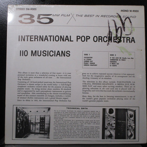 International Pop Orchestra - 110 Musicians sealed Mono LP 1964 Wyncote W-9005 - Shuga Records