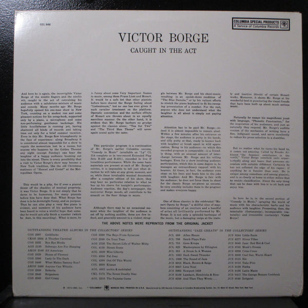 Victor Borge - Caught In The Act sealed LP Vinyl Record 1973 Columbia CCL 646 - Shuga Records