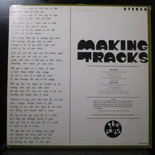 The 10:15 - Making Tracks LP Mint- Vinyl Record private 2345 USA 1970 - Shuga Records