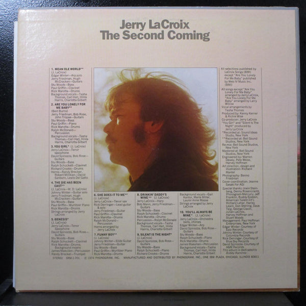 Jerry LaCroix - The Second Coming LP Mint- 1st 1974 Mercury SRM-1-701 USA - Shuga Records
