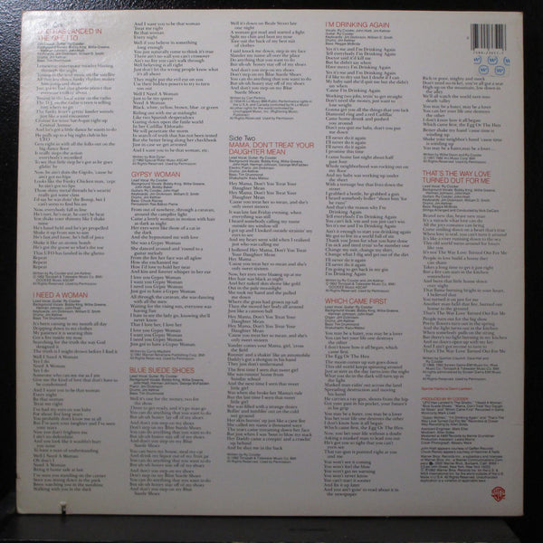 Ry Cooder - The Slide Area LP Mint- Vinyl Record 1982 WB BSK3651 USA - Shuga Records
