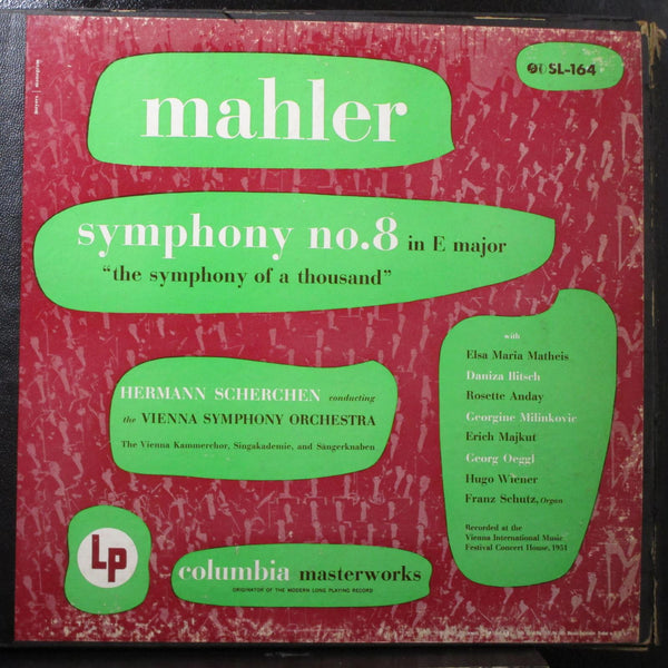Scherchen - Mahler Symphony No. 8 VG 2 LP 1st Mono box set SL-164 - Shuga Records