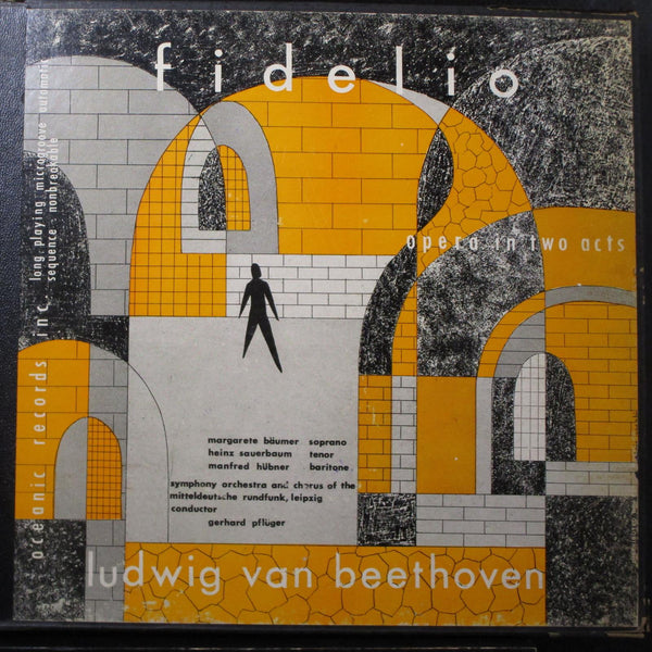 Pflger - Beethoven: Fidelio 3x12" LP VG Mono box set Oceanic OCLP 301 - Shuga Records