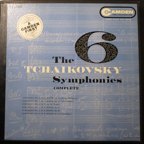 The 6 Tchaickovsky Symphonies 6x12" LP 1st Mono box 1955 RCA Camden CFL-100 - Shuga Records