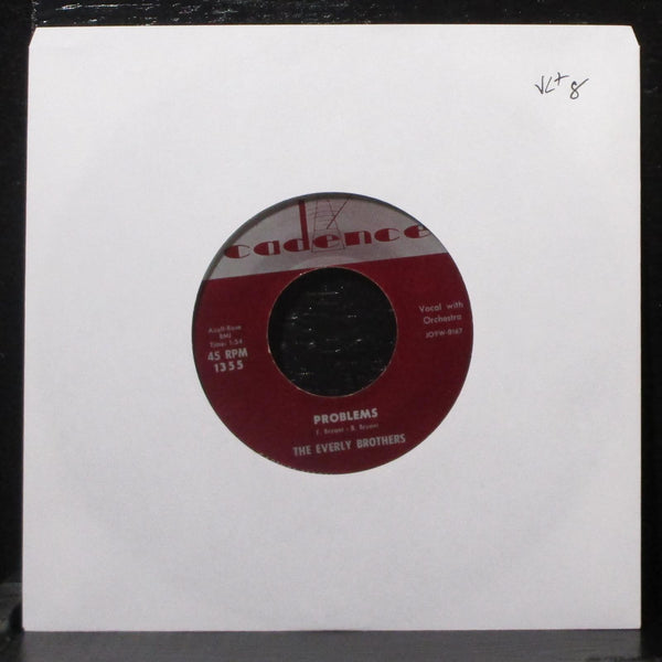 The Everly Bothers - Problems VG+ 7" Vinyl 45 Cadence 1355 - Shuga Records