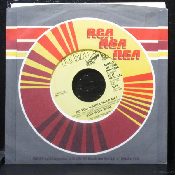 Bow Wow Wow - Do You Wanna Hold Me? Mint- Promo 7" Vinyl 45 RCA JH-13467 - Shuga Records