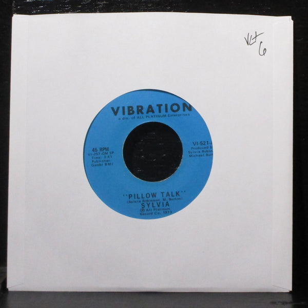 Sylvia - Pillow Talk / My Thing VG+ 7" Vinyl 45 Vibration VI-512-A - Shuga Records