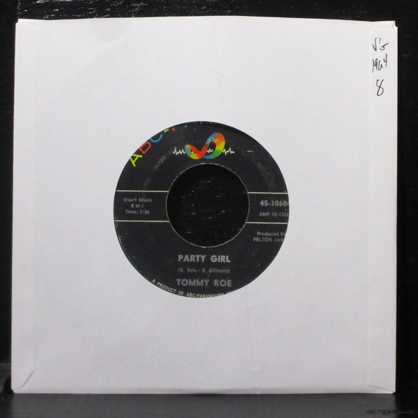 Tommy Roe- Party Girl/ Oh How Could I Love You VG 7" Vinyl 45 ABC 45-10604 - Shuga Records