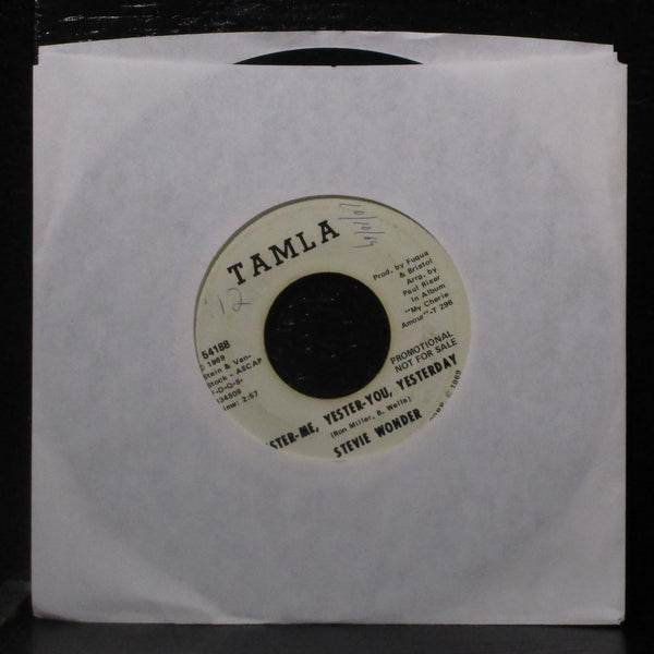 Stevie Wonder - Yester-Me, Yester-You, Yesterday VG Promo 7" 45 Tamla T 55188 - Shuga Records