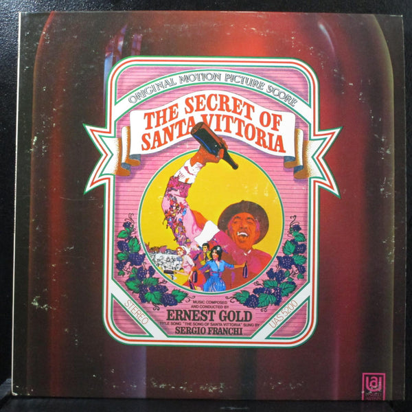 Ernest Gold - The Secret Of Santa Vittoria 12" LP Mint- Promo 1969 UAS 5200 USA - Shuga Records