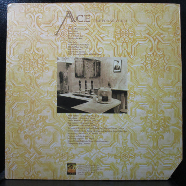 Ace - Time For Another 12" LP VG+ Vinyl Record WLP OS 1975 Anchor USA - Shuga Records