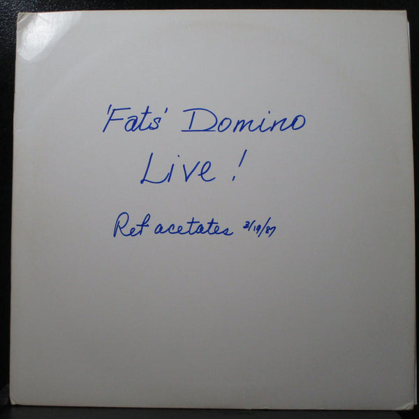 Fats Domino - Live! 12" 2LP VG Ref Acetates 1987 Atlantic single-sided 2xOS - Shuga Records