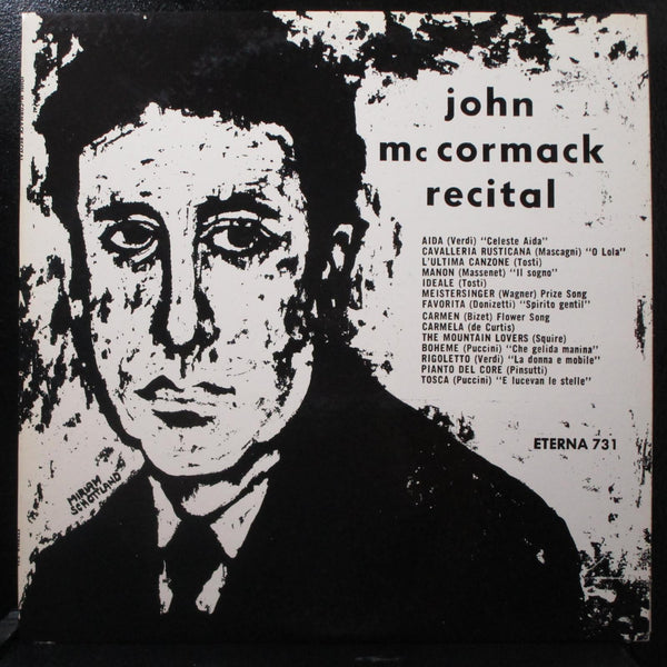 John McCormack - Recital 12" LP VG+ Mono Vinyl Record Eterna 731 - Shuga Records