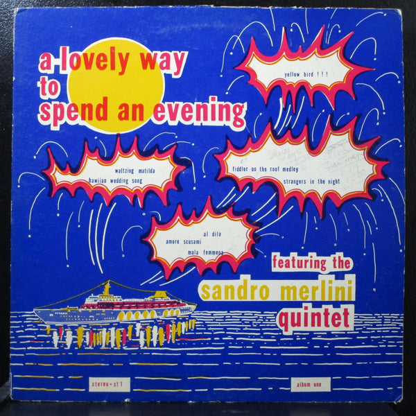 Sandro Merlini Quintet - A Lovely Way To Spend An Evening 12" LP VG Italy priv - Shuga Records