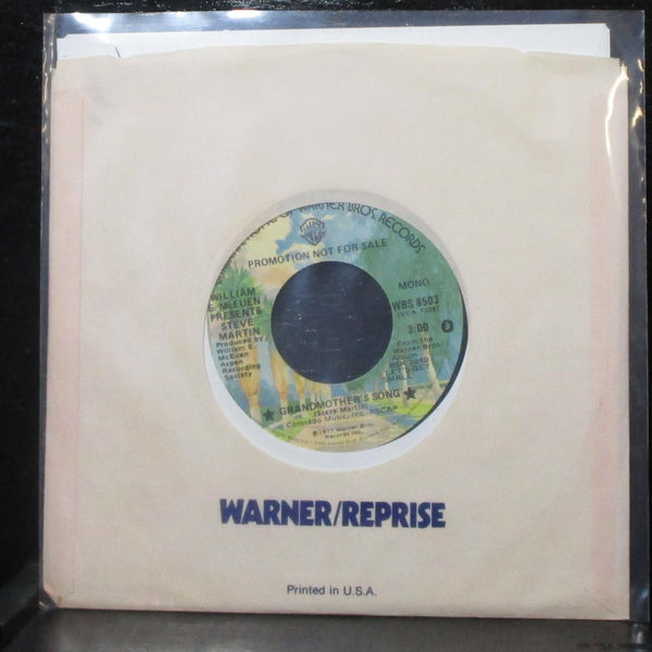 Steve Martin - Grandmother's Song / Let's Get Small 7" Mint- Promo 45 WBS 8503 - Shuga Records