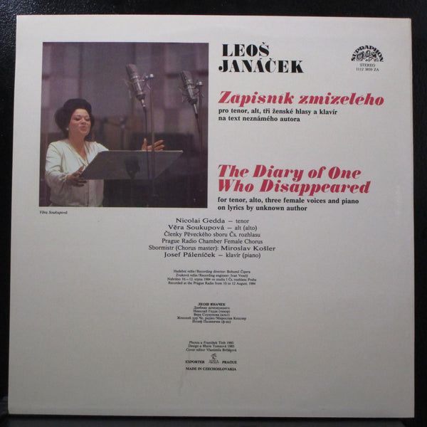 Koler - Janek: Diary Of One Who Disappeared Mint- LP Supraphon 1112 3859 - Shuga Records