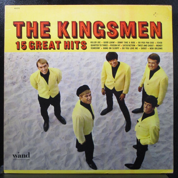 The Kingsmen - 15 Great Hits VG+ Mono LP Wand W 674 USA 1966 - Shuga Records