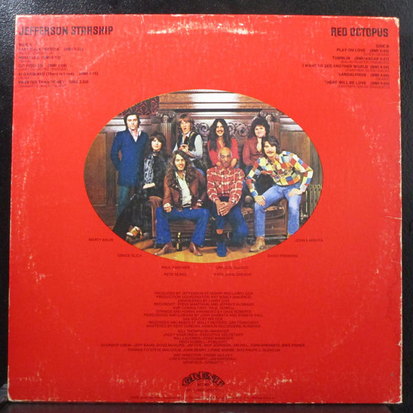 Jefferson Starship - Red Octopus VG+ LP Grunt BFL1-0999 USA 1975 - Shuga Records