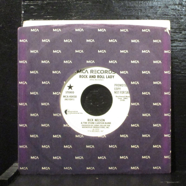 Rick Nelson  Rock And Roll Lady Mint- Promo 7" Vinyl 45 MCA 40458 Rock 1975 - Shuga Records