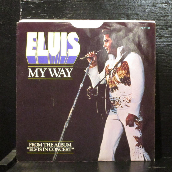 Elvis  My Way / America VG+ 7" Vinyl 45 W Picture Sleeve RCA PB-11165 Pop 1977 - Shuga Records