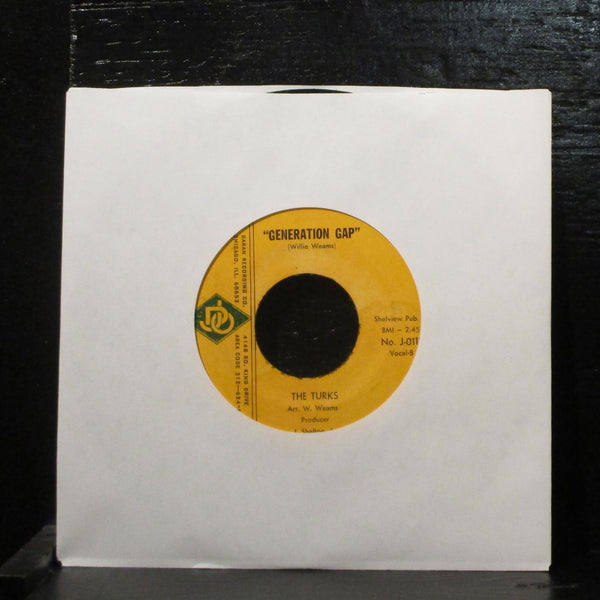The Turks  You Turn Me On / Generation Gap VG+ 7" Vinyl 45 DJO J-0111 Soul - Shuga Records
