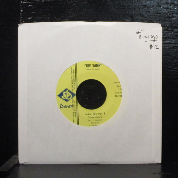 Jackie Edwards & Soulmaker's  The Vamp VG+ 7" Vinyl 45 DJO D-0108 Soul - Shuga Records