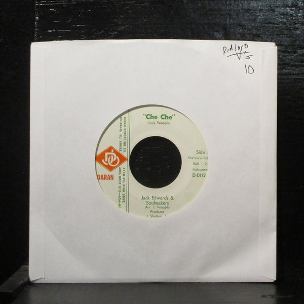 Jack Edwards & Soulmakers  Che Che VG 7" Vinyl 45 DJO D-0112 Red Logo - Shuga Records