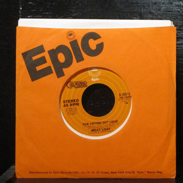 Meat Loaf  Two Out Of Three Ain't Bad Mint- 7" Vinyl 45 Epic 8-50513 Rock 1977 - Shuga Records