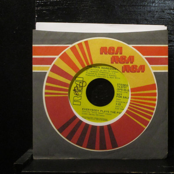 The Main Ingredient  Everybody Plays The Fool VG+ Promo 7" Vinyl 45 RCA 74-0731 - Shuga Records
