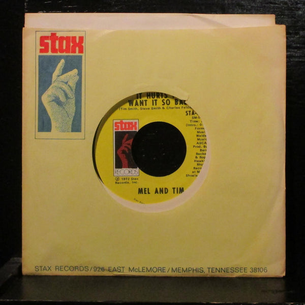 Mel And Tim  Starting All Over Again Mint-  7" Vinyl 45 Stax STA-0127 Soul 1972 - Shuga Records