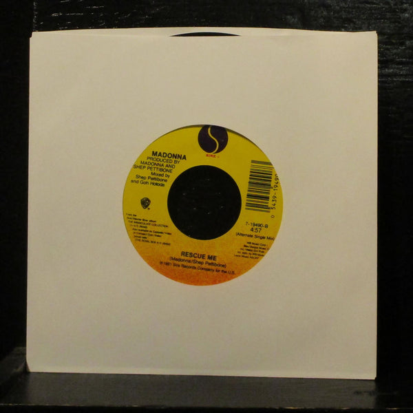 Madonna  Rescue Me Mint- 7" Vinyl 45 Sire 7-19490 Pop, House 1991 - Shuga Records