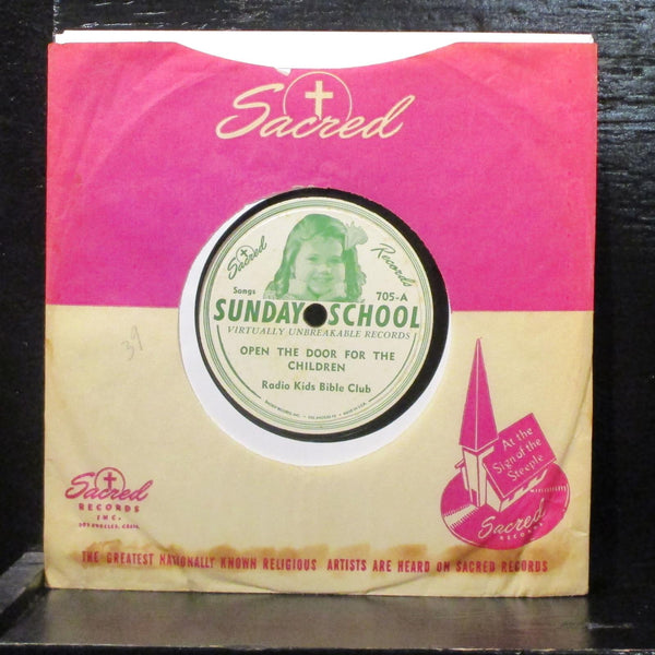 Radio Kids Bible ClubSunday School 7" Vinyl 78 RPM Sacred Records 702 - Shuga Records