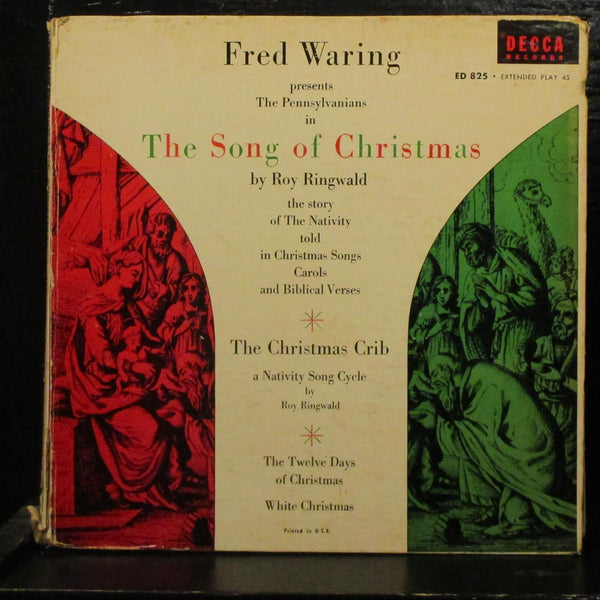 Fred Waring/Pennsylvanians-Song Of Christmas VG+ 3X7" Vinyl 45 Set Decca DL 8084 - Shuga Records
