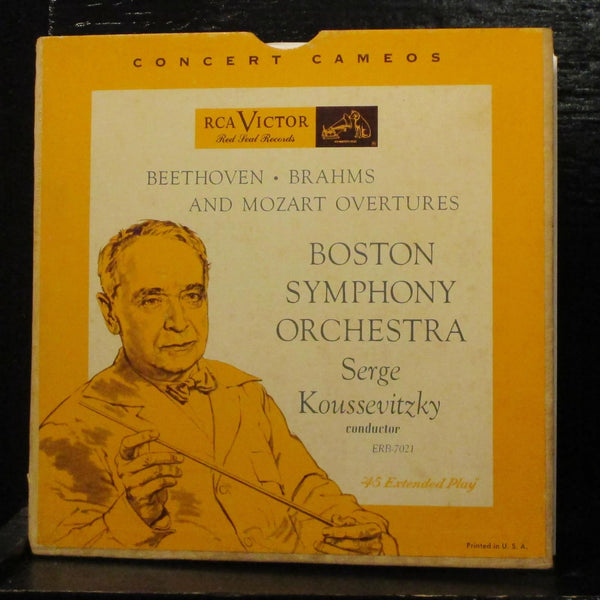 Koussevitzky,Boston OrchestraBeethoven Brahms, Mozart VG+ 2X7" Vinyl 45 Set - Shuga Records