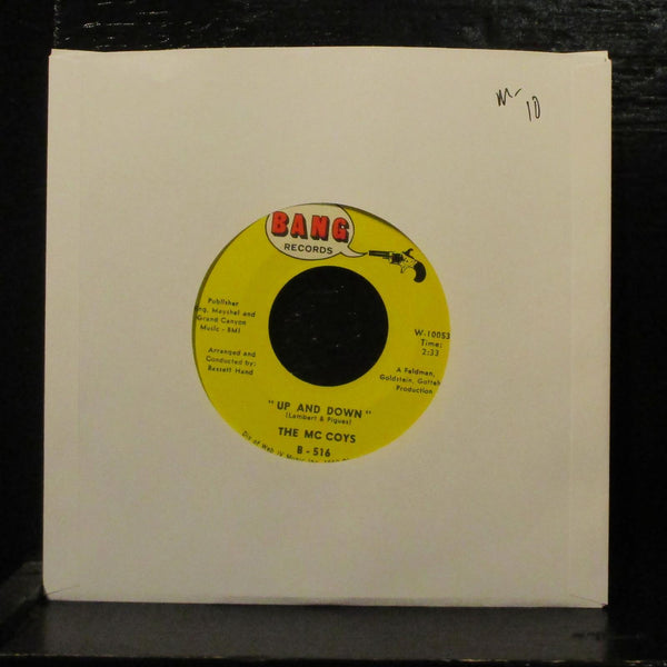 The McCoys  Up And Down Mint- 7" Vinyl 45 Bang B-516 Pop Rock 1966 - Shuga Records