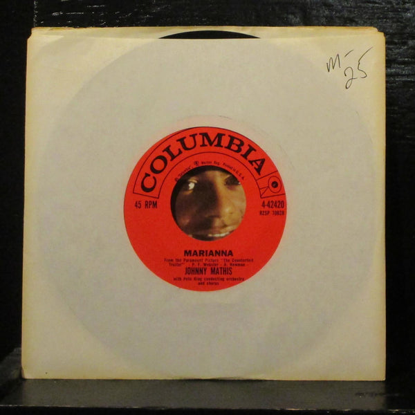 Johnny Mathis  Marianna Mint- 7" Vinyl 45  Columbia 4-42420 Pop 1962 - Shuga Records
