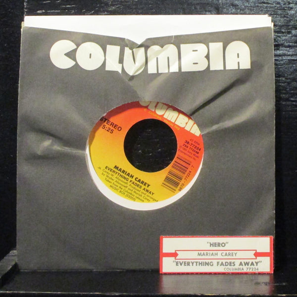 Mariah Carey  Hero Mint- 7" Vinyl 45 w Tag Columbia 38-77224 Pop 1993 - Shuga Records