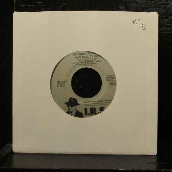 Belinda Carlisle  Mad About You Mint- 7" Vinyl 45 IRS-52815 Synth-pop 1986 - Shuga Records