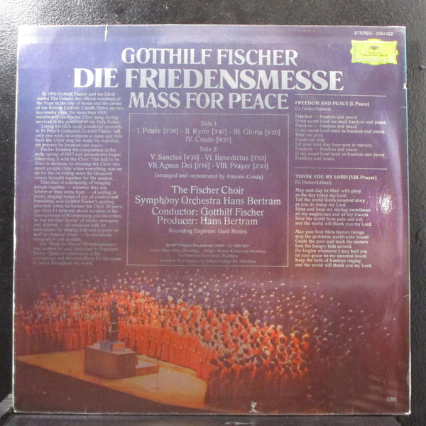 Fischer - Die Friedensmesse: Mass For Peace Mint- LP 2584 022 Germany 1977 - Shuga Records