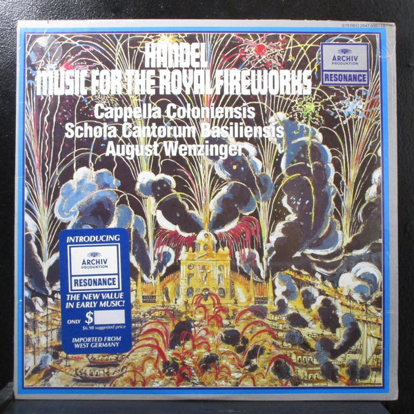 Wenzinger - Handel Music For Royal Fireworks sealed LP 2547 006--10 Germany 1980 - Shuga Records