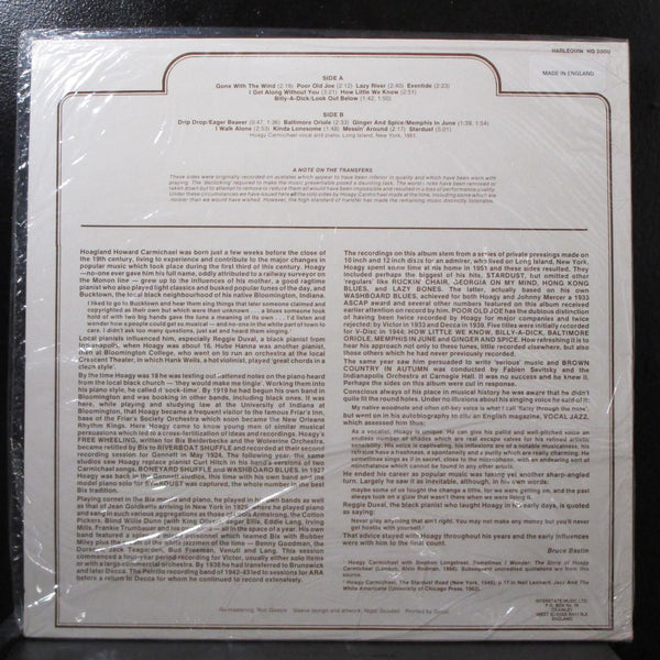Hoagy Carmichael 1951 new sealed LP Harlequin HQ 2000 UK 1982 - Shuga Records