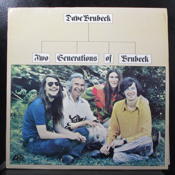 Dave Brubeck - Two Generations Of Brubeck VG+ LP Atlantic SD1645 USA 1973 signed - Shuga Records