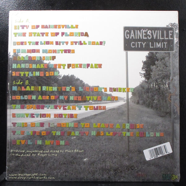 Less Than Jake - GNV FLA Mint- Confetti LP + 7" Sleep It Off SIO 05 USA 2008 - Shuga Records