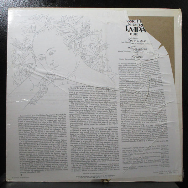 Jean-Pierre Rampal - The Classic Flute new sealed LP RCA ARL1-2091 USA 1977 - Shuga Records
