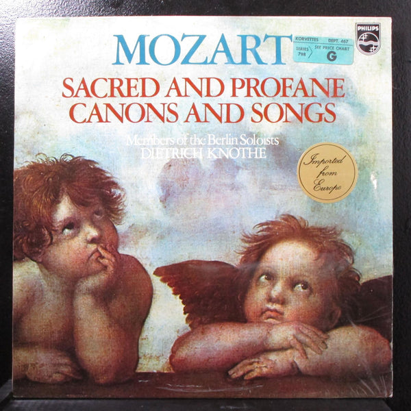 Knothe - Mozart Sacred & Profane Cannons & Songs new sealed LP 6500 917 Holland - Shuga Records