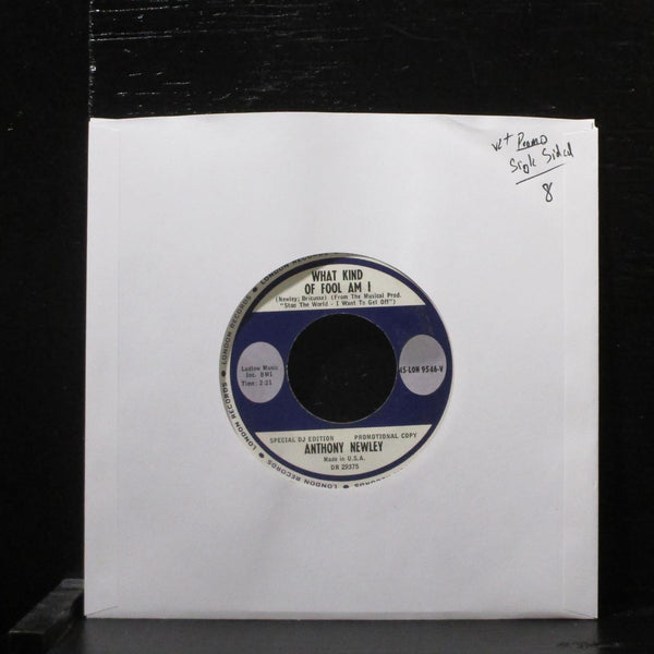 Anthony NewleyWhat Kind Of Fool Am I VG+ Promo Single Side 7" Vinyl 45 LON 9546 - Shuga Records