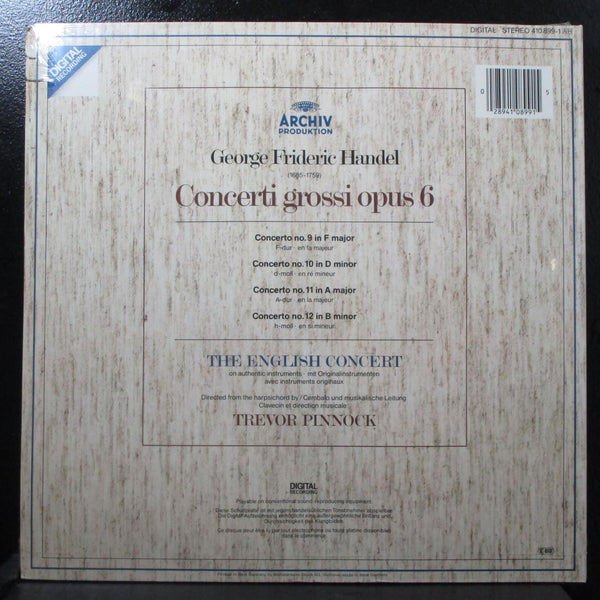 Pinnock - Handel: Concerti Grossi Op. 6 Nos. 9-12 sealed LP 410 899-1 Germany - Shuga Records