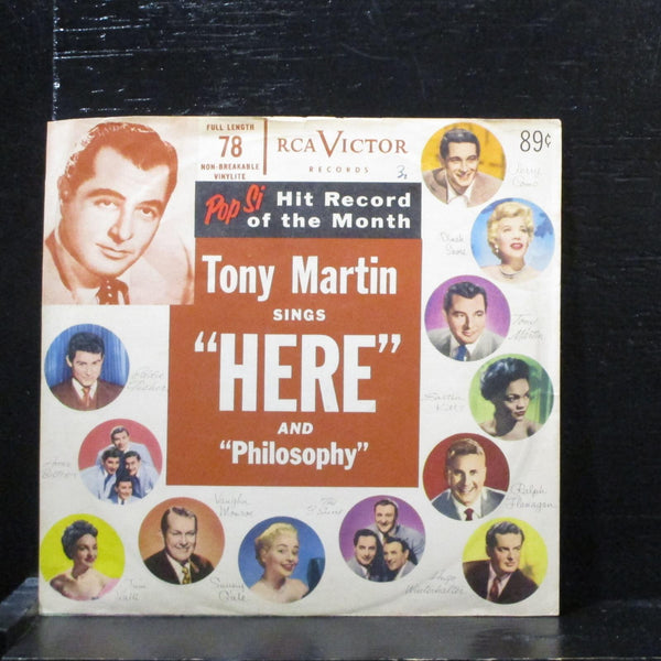 Tony Martin - Here / Philosophy VG+ 7" Vinyl 78 RPM RCA 13-5665 Pop 1953 - Shuga Records